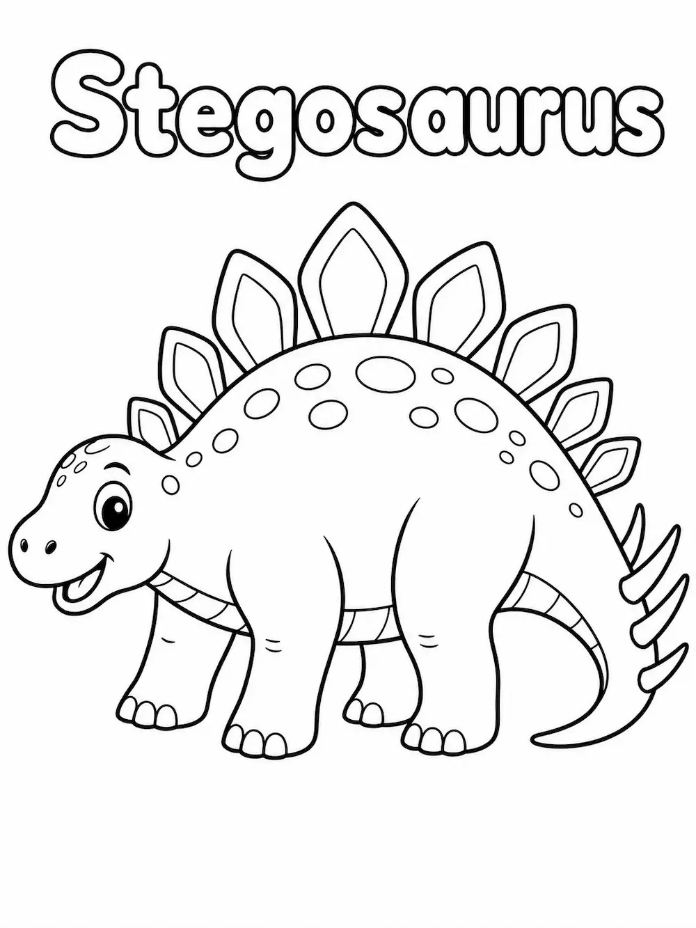 Stegosaurus para colorear