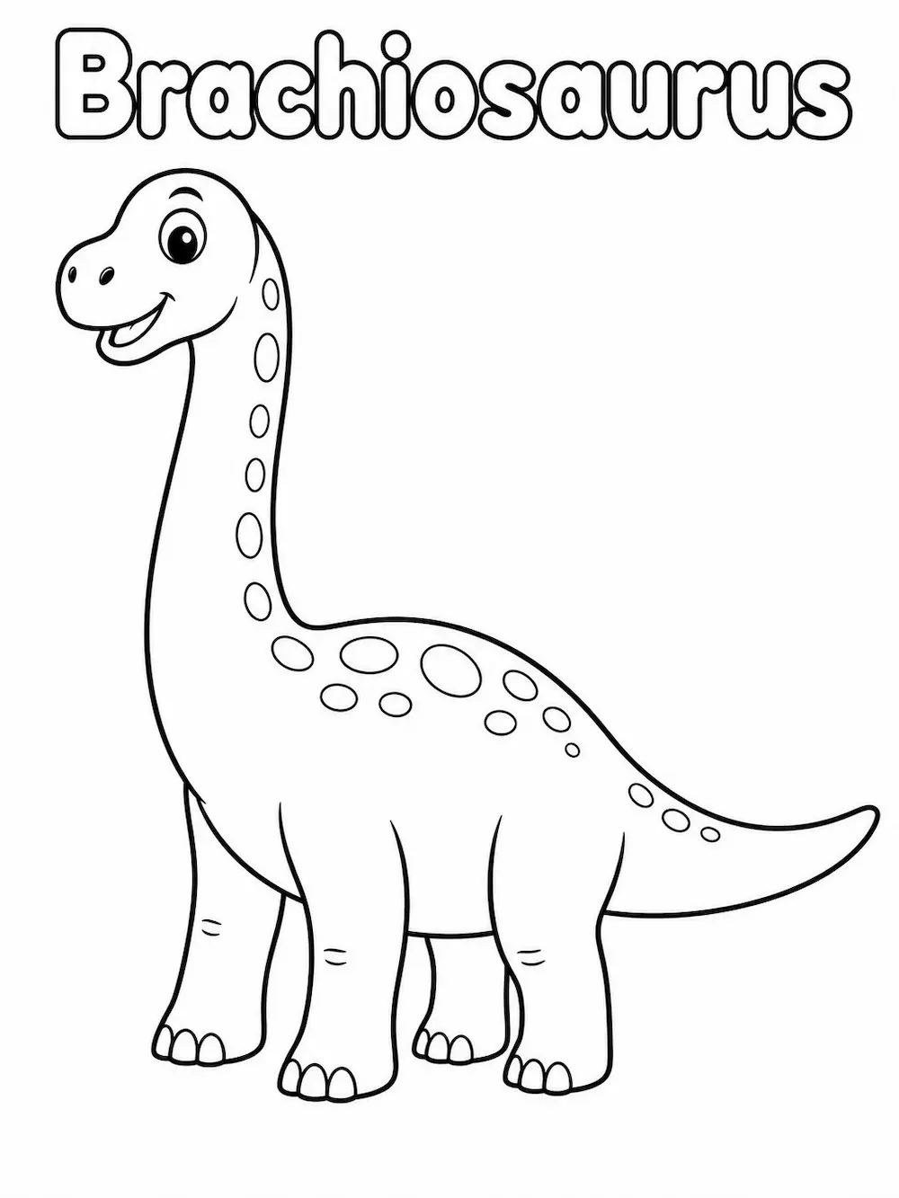 Brachiosaurus para colorear