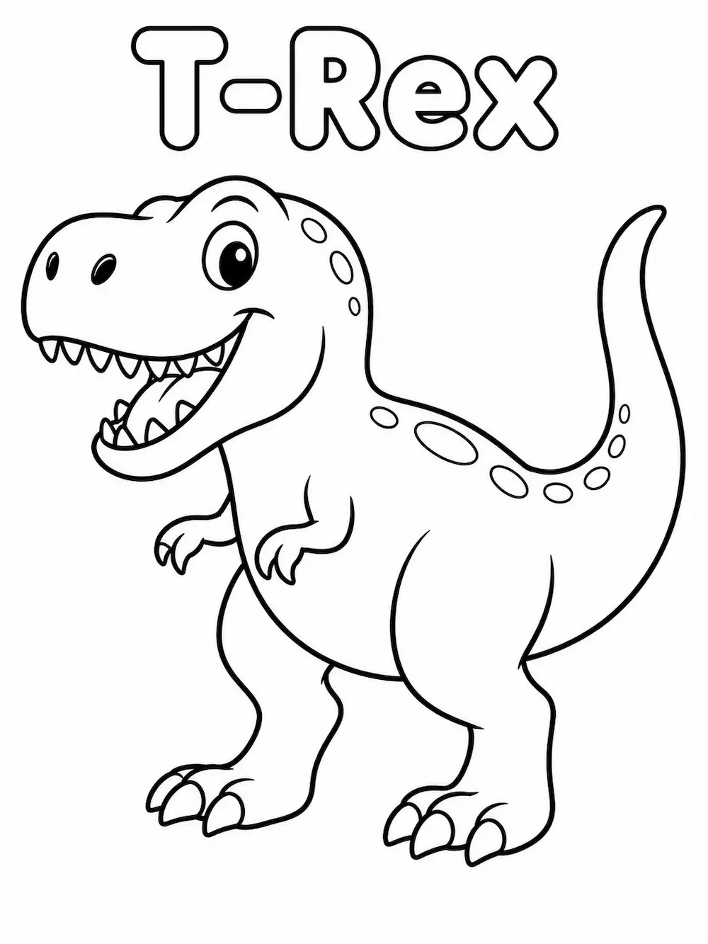 Tiranosaurio Rex para colorear
