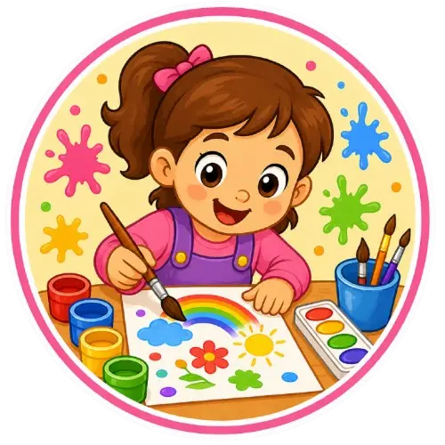 Fichas de colores para niños para colorear
