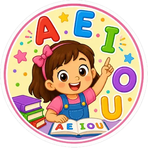 Fichas de vocales para niños para colorear