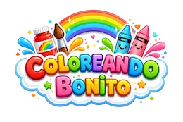 Material educativo para niños Coloreando Bonito